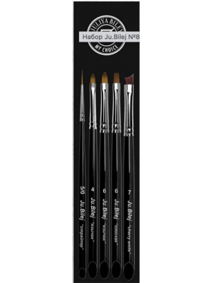 Набор кистей Юлии Билей - Ju.Bilej № 8 "Гель мастер"